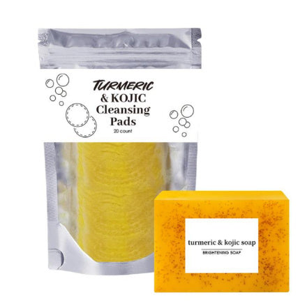 Turmeric Exfoliating Cleansing Pads Compressed Facial Sponges Skin Care Tools For
