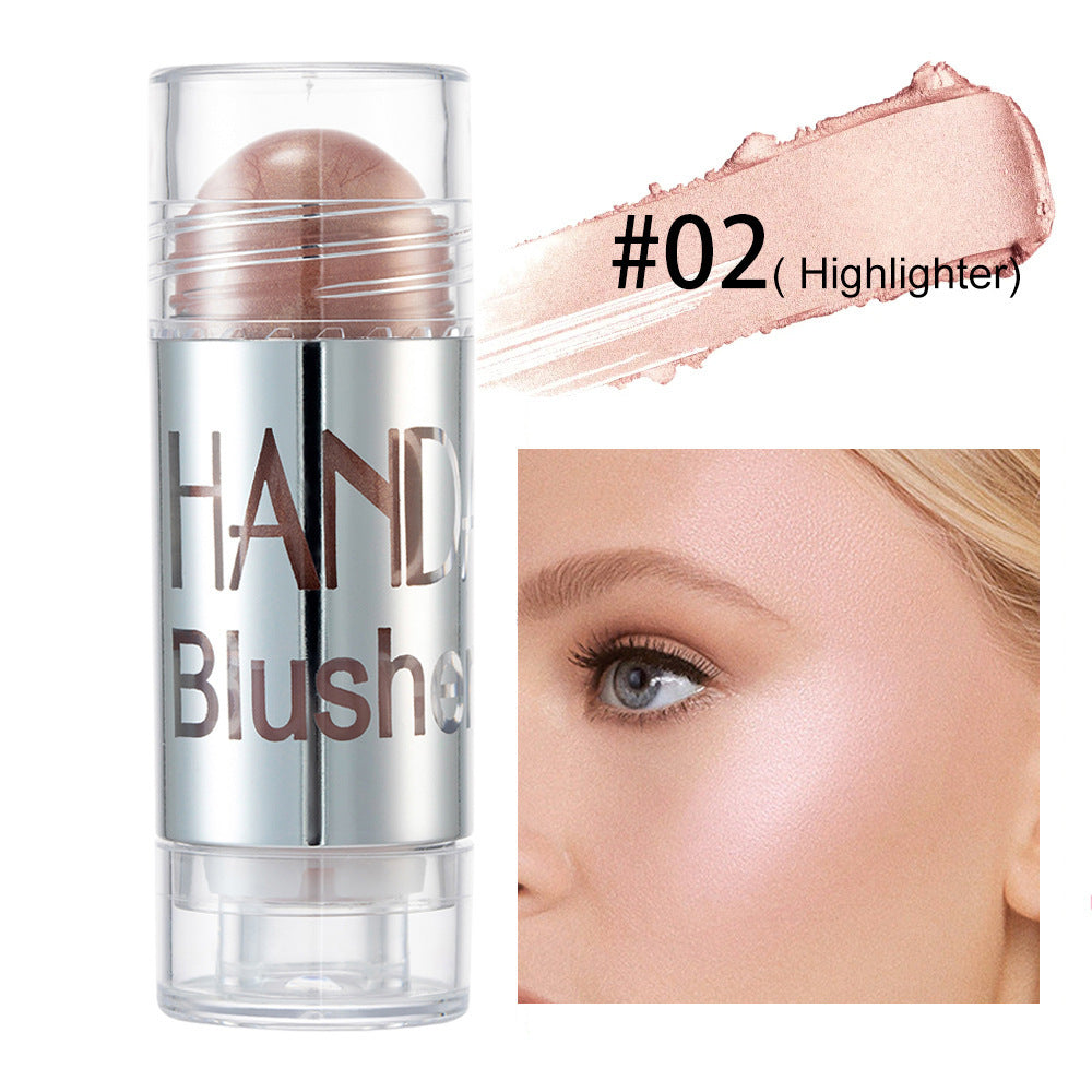 Cheek Blusher Shimmer Blush Stick Face Makeup Highlighter