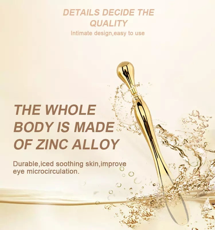 Eye Cream Stick Roller For Face Metal Spatula Puff Applicator Eye Cream