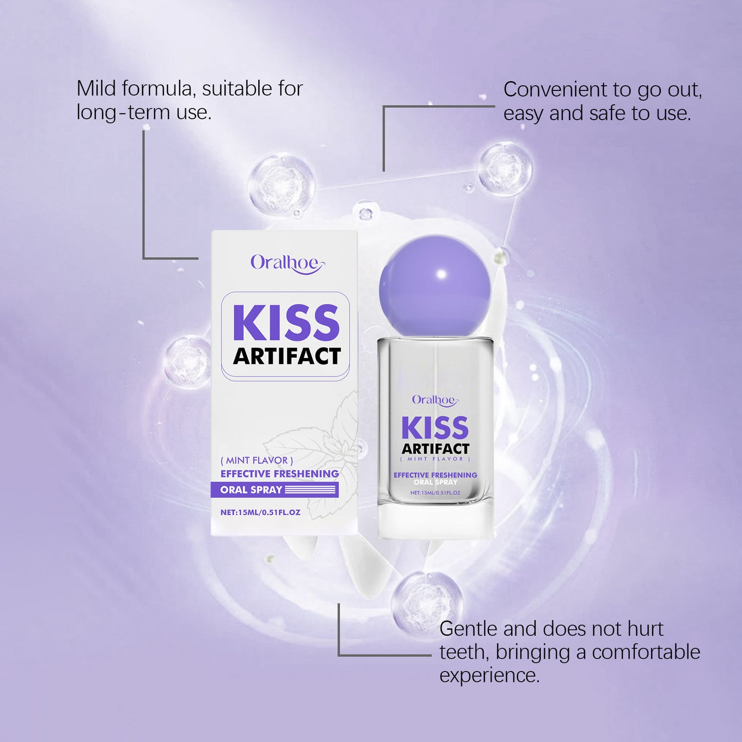 Gentle Care Gum Oral Odor Removal Brightening Teeth Care